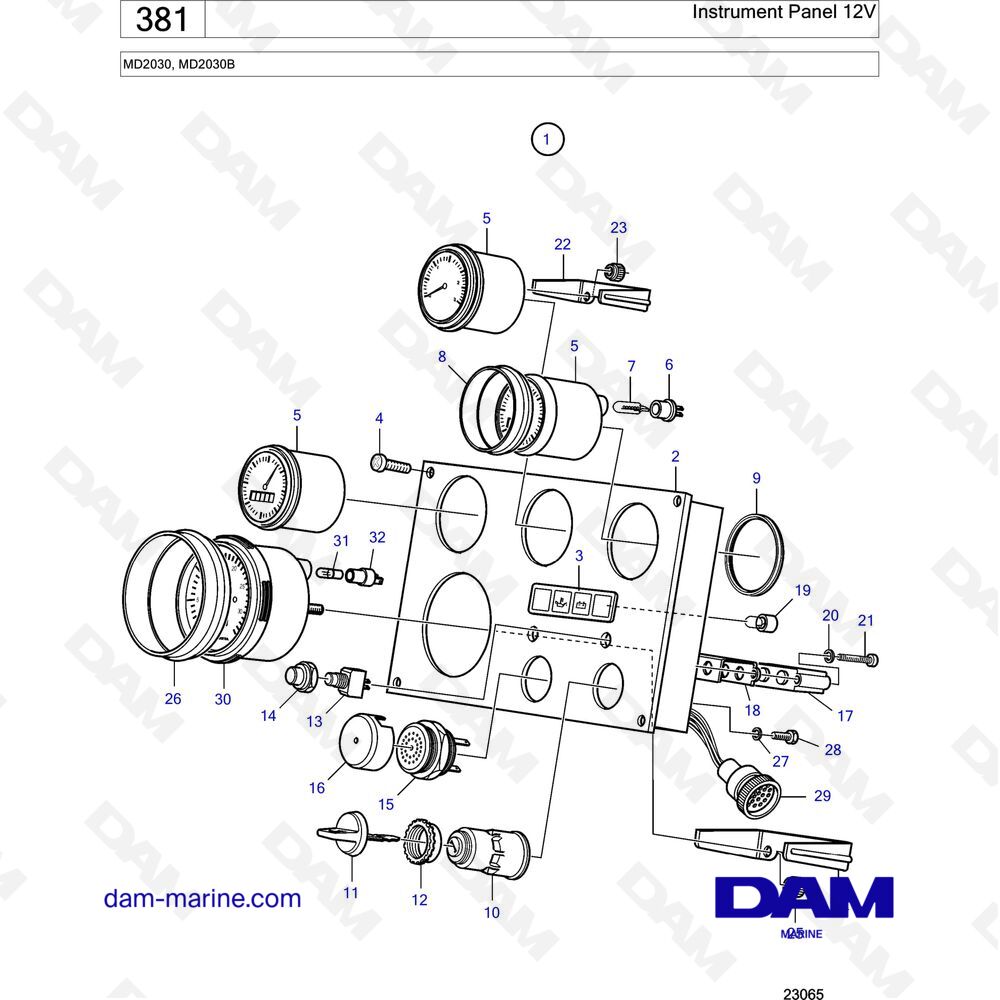 Spare Parts And Exploded Views For Volvo Penta Md